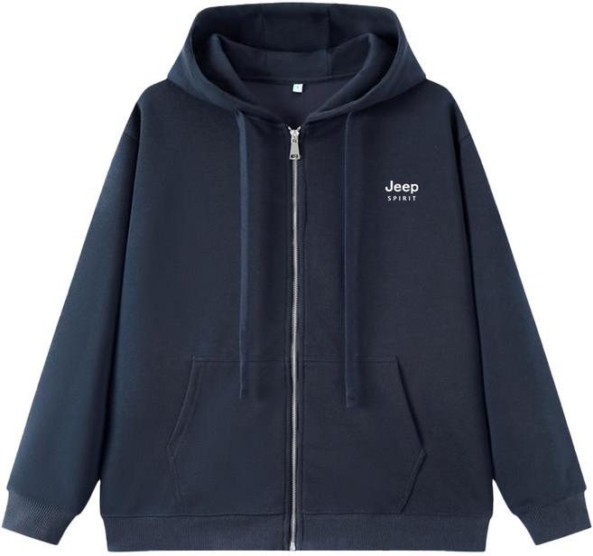 지프스피릿 남녀공용 시그니처 헤비웨이트 후드 집업 D43