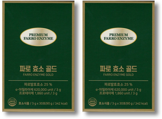 올바른건강식품 파로 효소 골드 30p, 90g, 2개