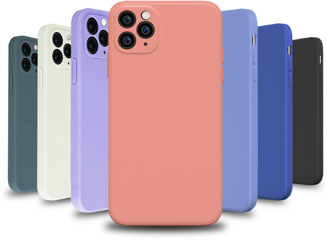 아이폰12 PRO MAX용 사각 실리콘 케이스