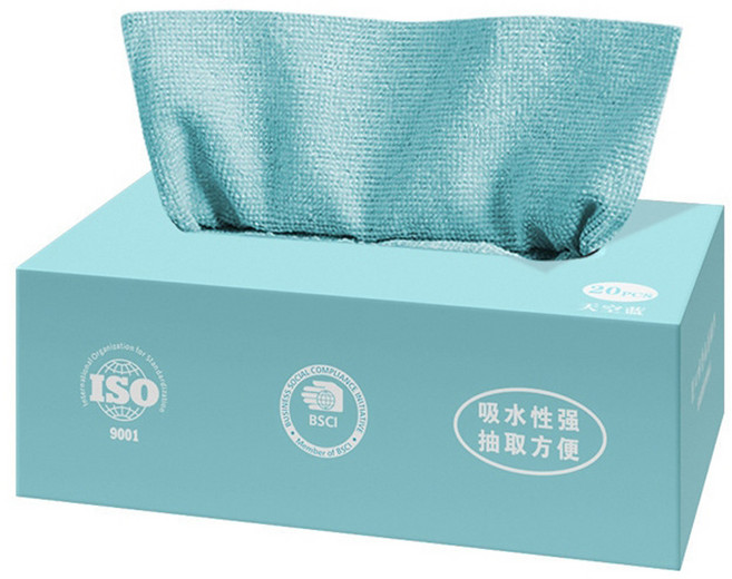 抽取式抹布 一次性/拋棄式 吸水不掉毛 超細纖維 廚房清潔抹布 懶人抹布, 1套, 20個裝