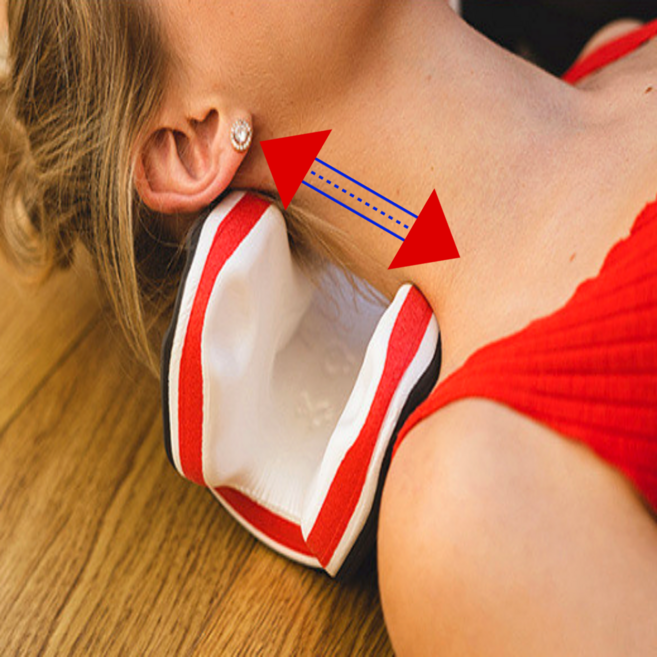 원여사 경추 스트레칭기 넥가드 목견인기, 1개