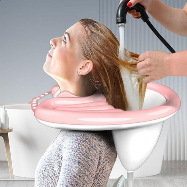 환자머리감기기구 세발기 누워서 머리감기 환자 임산부 이동식 샴푸대 눈 백내장수술후 샴푸