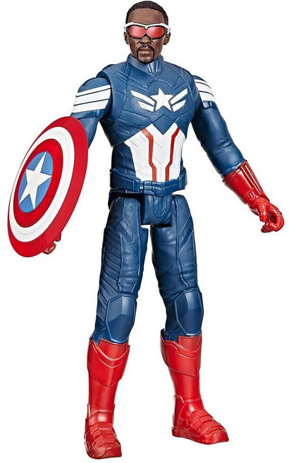Marvel Studios 캡틴 아메리카 브레이브 뉴 월드 타이탄 히어로 시리즈 30.5cm(12인치) 액션 피규어 만 4세 이상 아동용 슈퍼 장난감