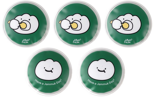 잼먹 휴대용 미니 젤 아이스팩 5P, 1세트