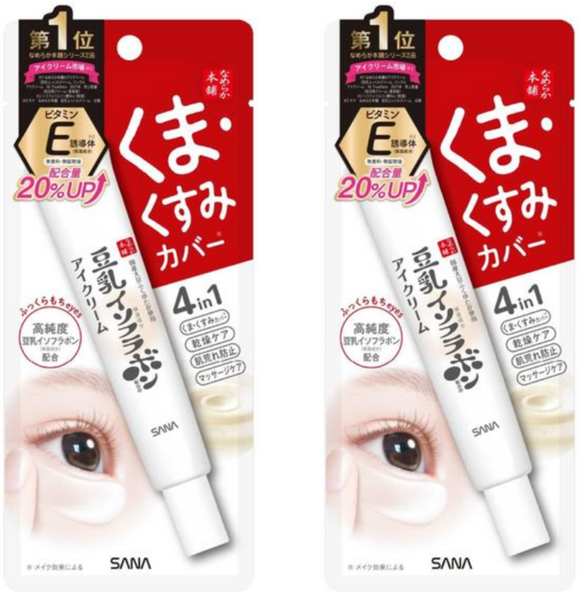 사나 나메라카혼포 두유 눈가 탄력 크림 NC 2개, 30g