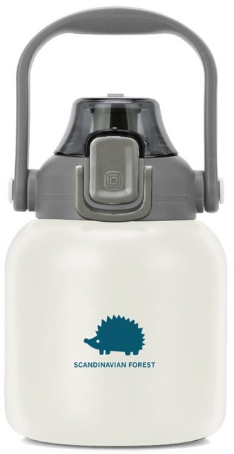 스칸디나비안 포레스트 빅핸드 텀블러 보온보냉병 보온병, 아이보리, 1개, 800ml