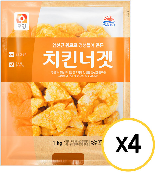 사조오양 치킨너겟 4kg (1kg 4E.A.), 1개