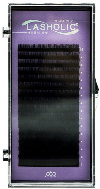 래쉬홀릭 소프트 네츄럴 벨벳래쉬 16줄 J컬 0.07, 1개, 6mm