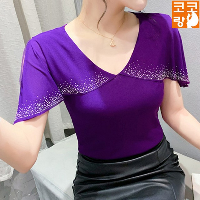 셀라 라인댄스 밸리 줌바 댄스티 무용티 벨리복 에어로빅 무대 공연 연습, L, 퍼플