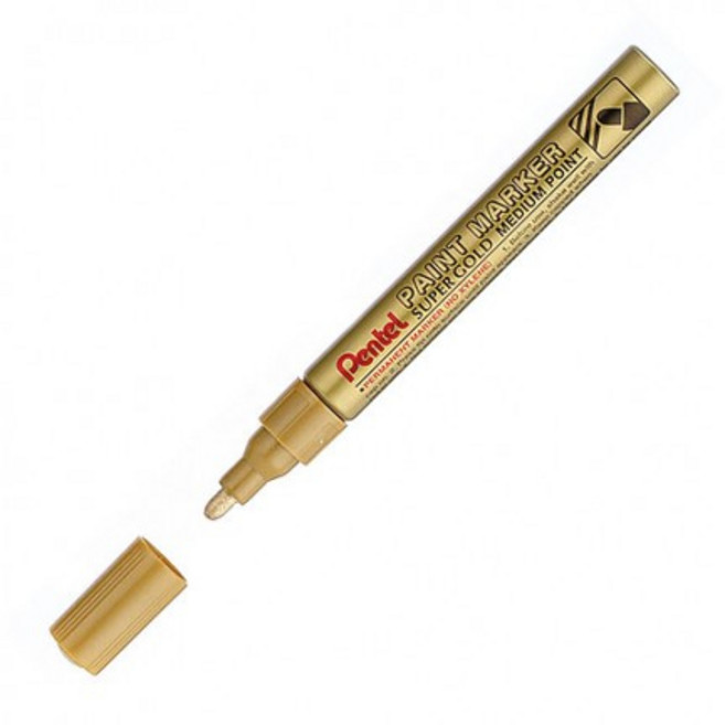 PENTEL 飛龍 金色油漆筆, 1個, 粗字 MMP10-X