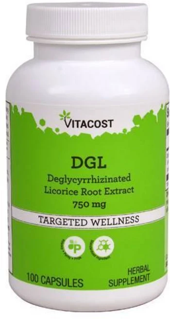 비타코스트 DGL 글리시리진화 감초뿌리 750mg 캡슐 100정, 1개 - 쿠팡