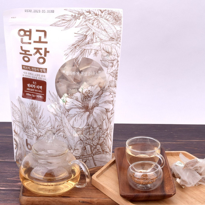 연고농장 볶은 계피차 삼각티백, 1g, 100개입, 1개