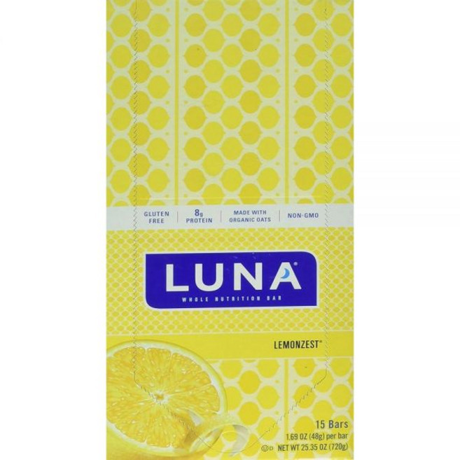 CLIF BAR LUNA BAR OG3 레몬 제스트 47.9g(1.6온스)129079, 1개, 48g