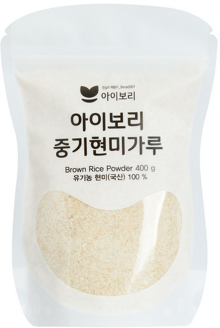 [세척완료]아이보리 중기현미가루_토핑메이트 중후기큐브만들기, 1개, 400g
