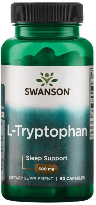 Swanson 斯旺森 左旋色胺酸膠囊 500mg, 60顆, 1罐