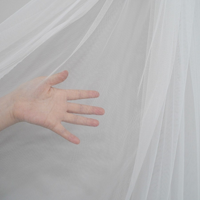 프로포즈 용품 세트 면사포 1개, 웨딩면사포 원단(4마) 1개