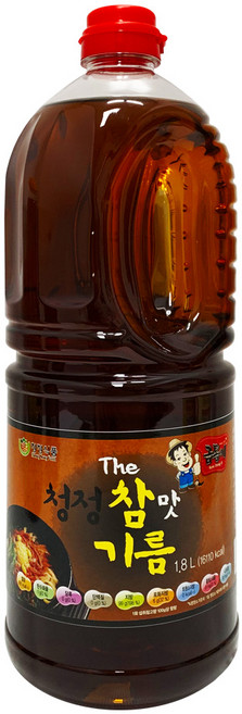 청정식품 식당용 향미유 참기름 더 참 맛기름 1.8L, 1개