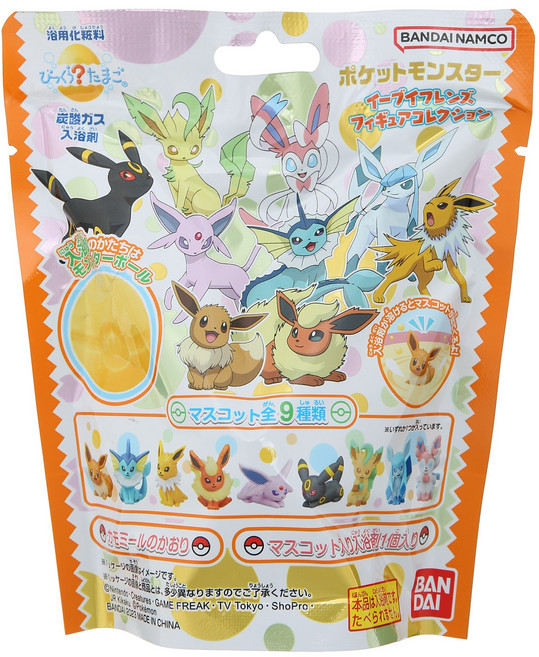 빗쿠라타마고 포켓몬스터 이브이 프렌즈 피규어 컬렉션 입욕제 카모마일향, 95g, 1개