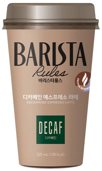 매일유업 바리스타룰스 디카페인 라떼, 10개, 325ml