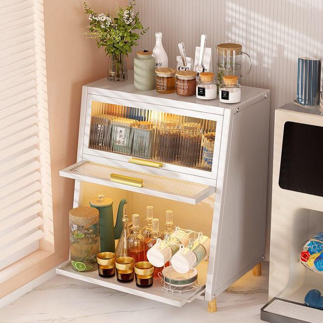 21세기트랜드 보잉 고급 철제 다용도 식탁 주방정리함, 1단대형+조명1개(20cm), 1개