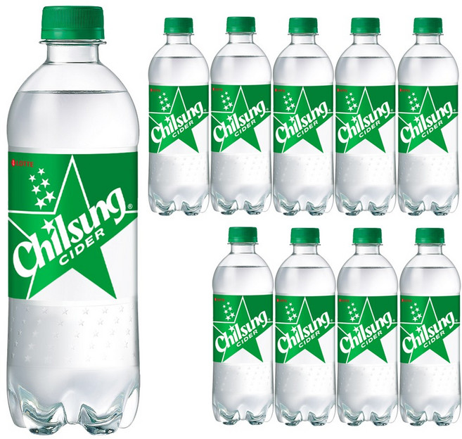 롯데칠성사이다500ml 페트 업소용, 500ml, 10개