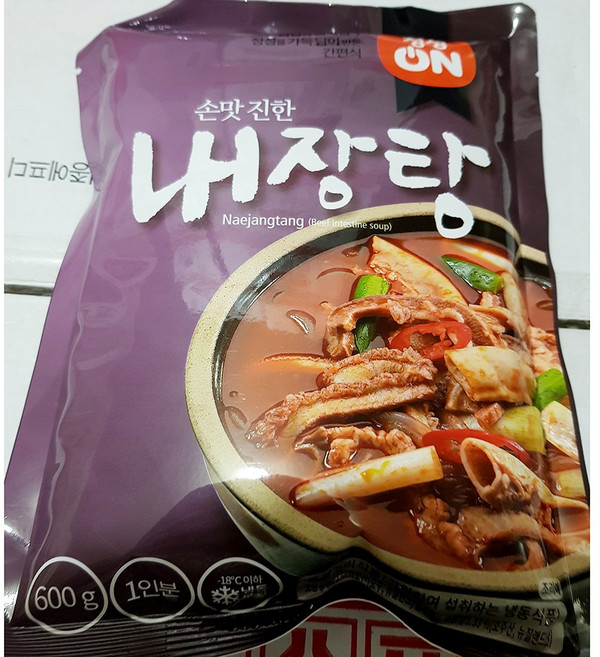 초원 정성온 내장탕 600g 소내장탕 곱창전골, 5개