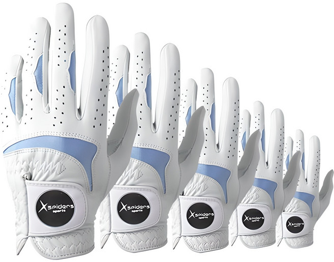 엑스스파이더스 남성용 양피골프장갑왼손용, 혼합색상, 5개
