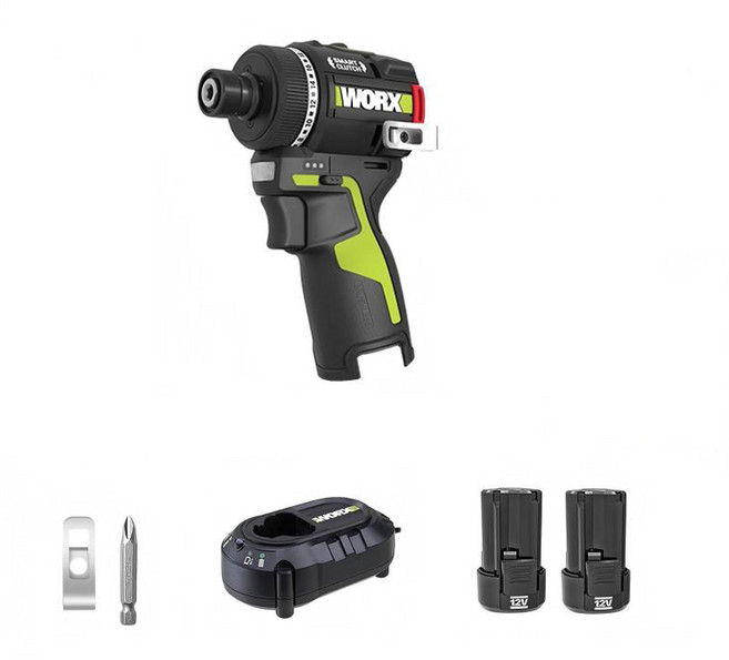 윅스 WORX WU139 미니 드라이버 충전 드릴 2.0Ah 배터리2개+충전기1개 세트, 1개