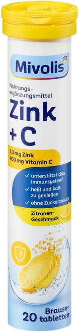 DM 미볼리스 아연+C 발포비타민 20정, 1개 - 쿠팡