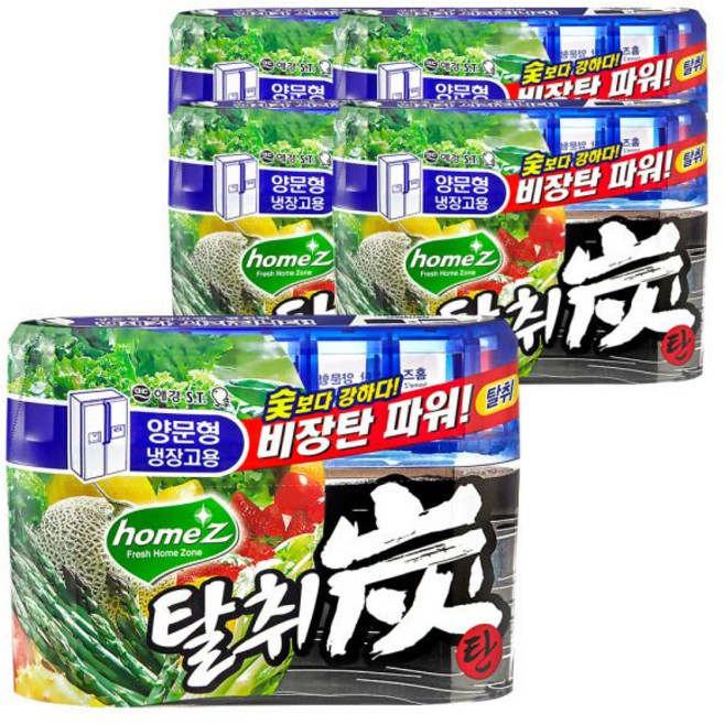 애경 홈즈 탈취탄 양문형 냉장고용 240g 5개 냉장고 냄새제거