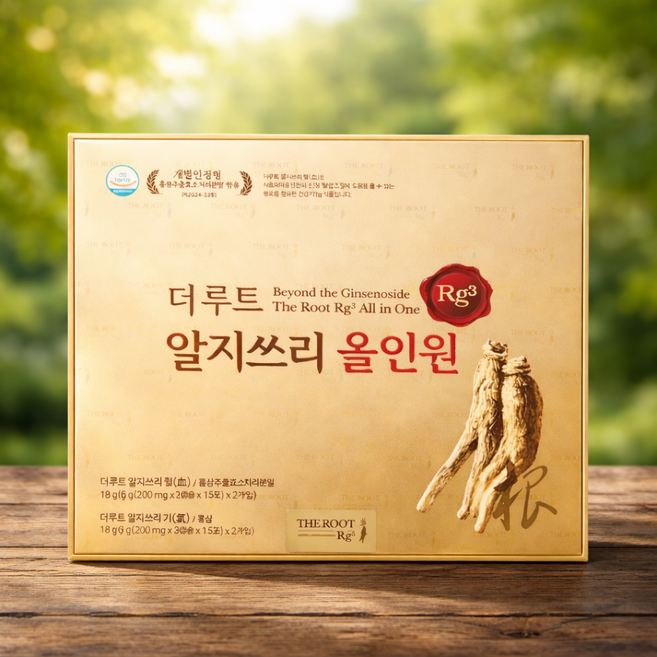 [선물용]더 루트 알지쓰리 올인원 Rg3 진세노사이드 홍삼 60포 1개월분, 60개