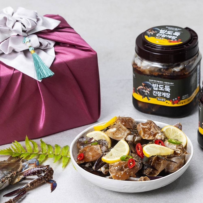 대도수산 국내산 꽃게장 수제 간장게장1.2kg, 2개, 900g