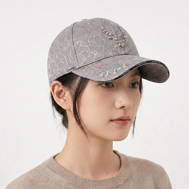 Charm Kaiser 남녀공용 볼캡 심플 모자 스냅백 자수 2417