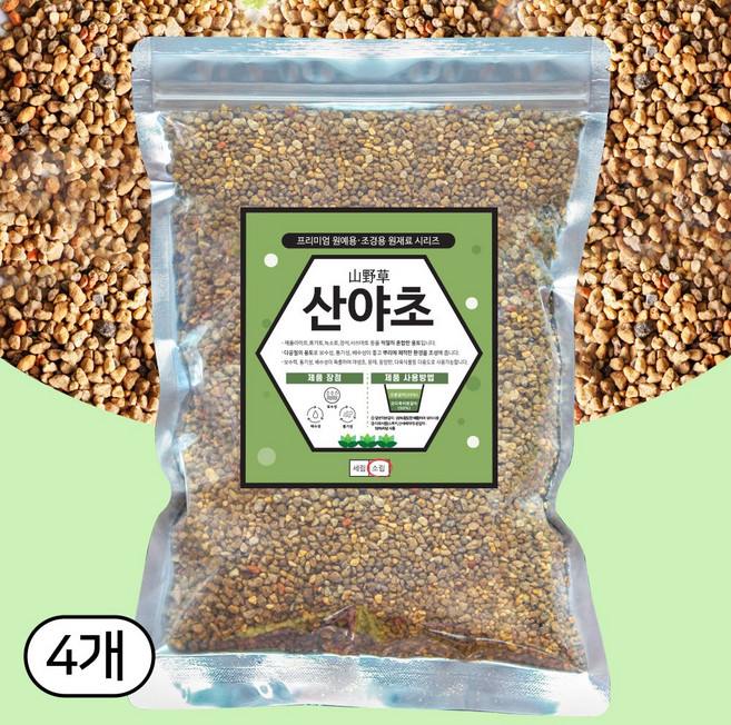 세경팜 산야초 소립 소포장, 2L, 4개