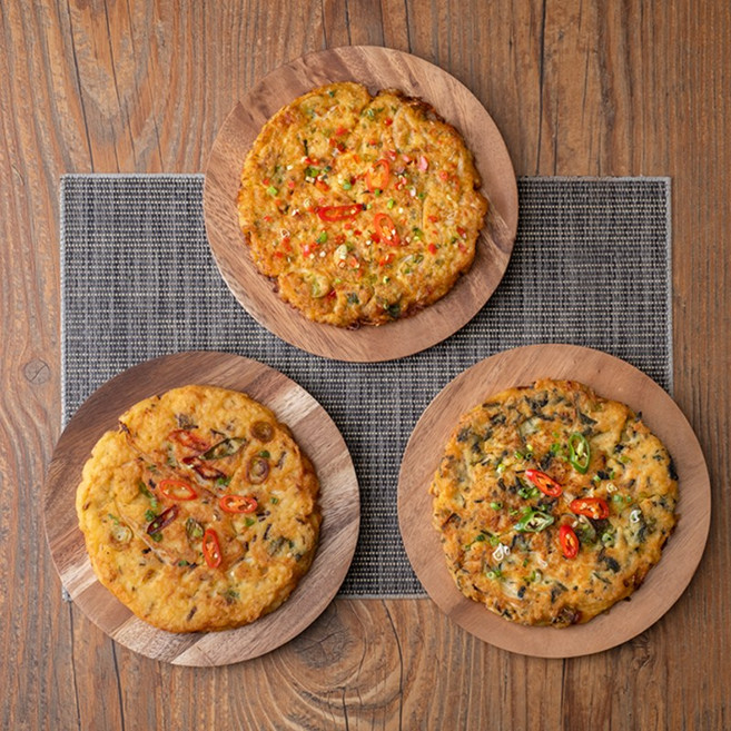 [3종 중 2종 골라담기] 녹두+매운+곤드레 빈대떡 (총 440g), 440g, 1개