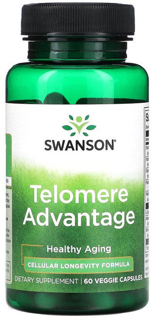 스완슨 텔로미어 어드벤티지 베지 캡슐, 60정, 1개