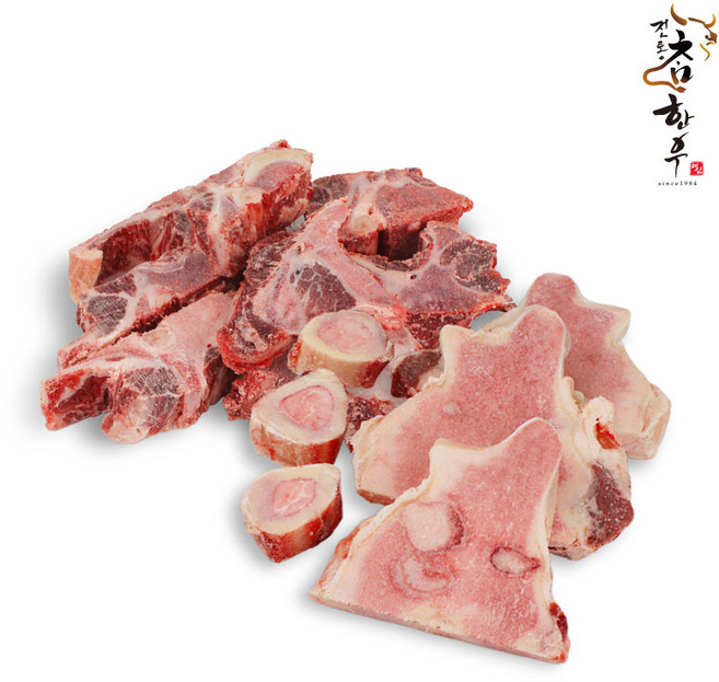[전통참한우] 사골2kg+잡뼈2kg 총 4kg (몸보신/곰탕용), 1개