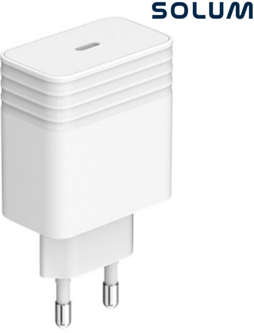 솔루엠 65W GaN PD PPS 노트북 초고속 충전기 C타입 어댑터, 1개, 65W 1P 화이트