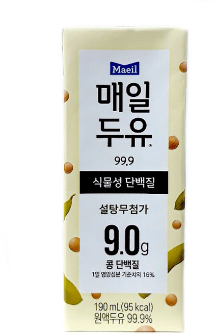 매일두유 99.9 190mlx12팩, 190ml, 12개