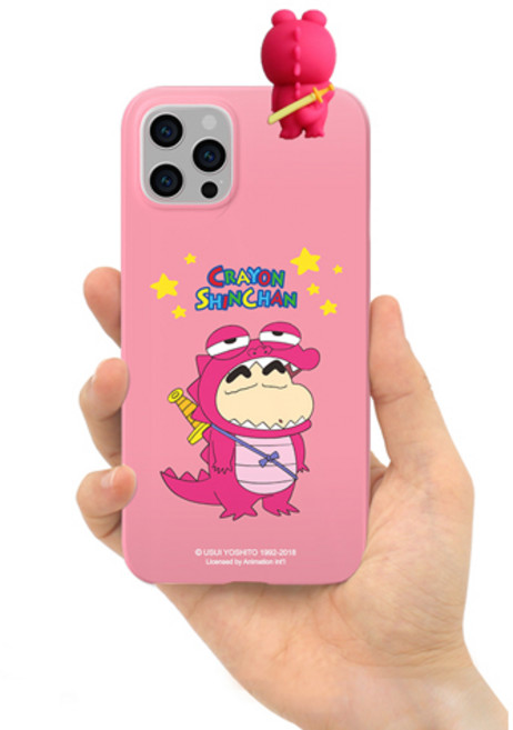 시안샵 TRY 짱구는못말려 피규어 캐릭터 6종 3D곡면하드케이스 / 아이폰13 12 11 MINI PRO MAX XR XSMAX XS 7 8 SE2 + 단선방지