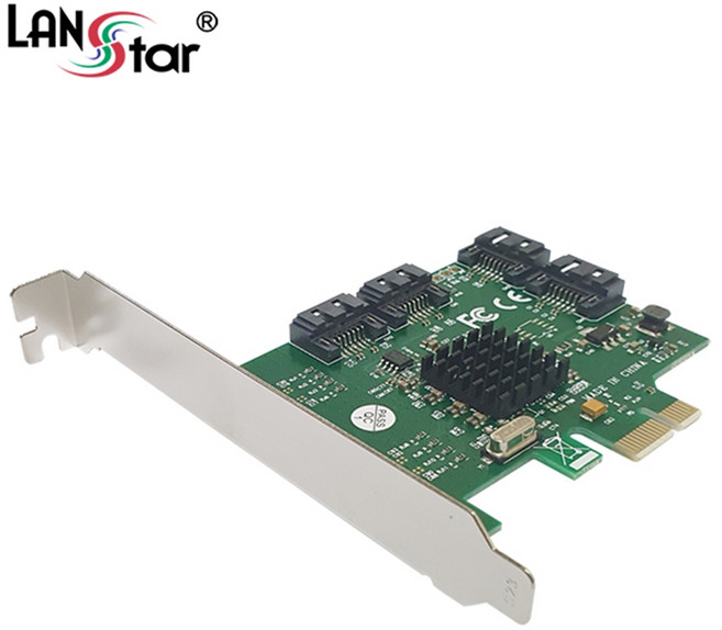 LANstar 4포트 SATA3 PCI Express 카드 LS-PCIE-4SATA, PCIE-4SATA 1대