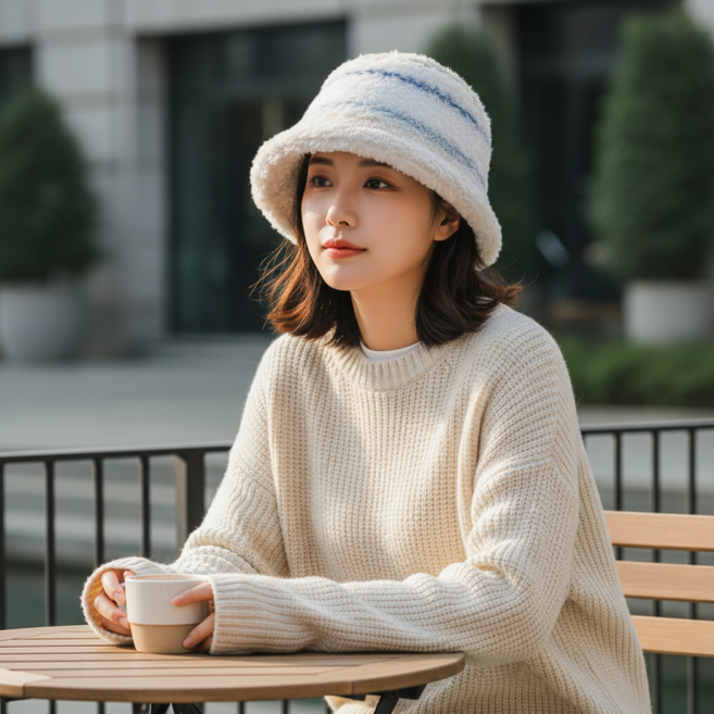 여성 겨울 방한 털모자 등산 캠핑 귀달이 보온 모자 아웃도어 여행용 방풍 비니