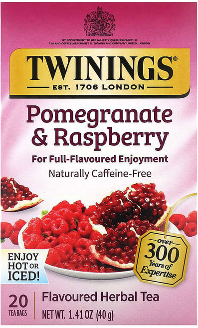 트와이닝 허브 티 석류 & 라즈베리, 2g, 1개, 20개입