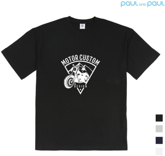 폴앤폴 폴앤폴 모터사이클 릴렉스핏 남여공용 반팔 20수