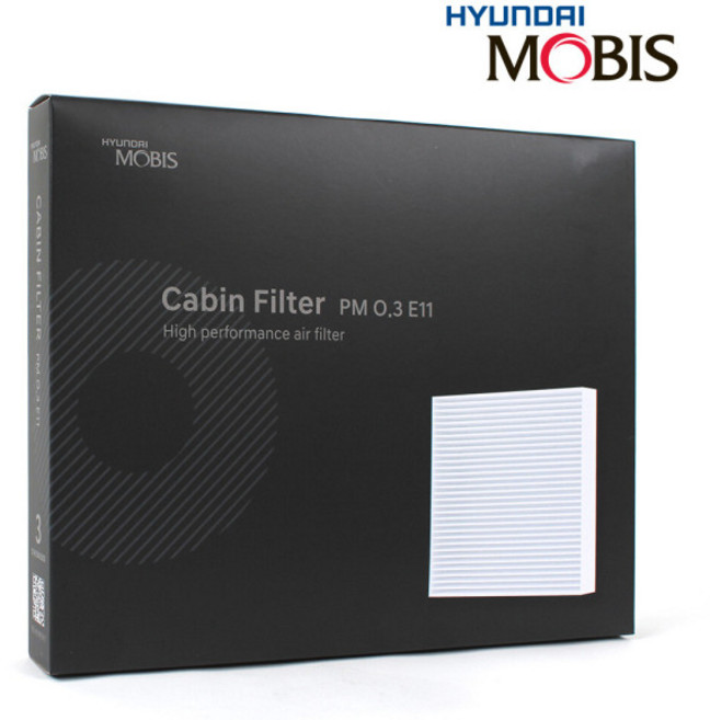 현대 03) LF 쏘나타 14년~19년 현대모비스 순정 에어컨필터 히터필터 PM 0.3 초미세먼지 필터 품번 C1H79AX500, 조견표참조, 1개