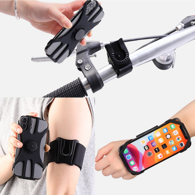 팔뚝+손목+자전거 유모차용 스마트폰 러닝 캠핑용 3in1 암밴드 아이폰12 노트20 밴드