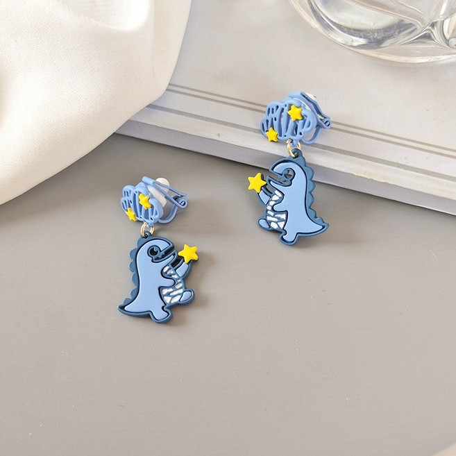 大韓美鋪 夾式耳環 文青搞怪風格日韓款式