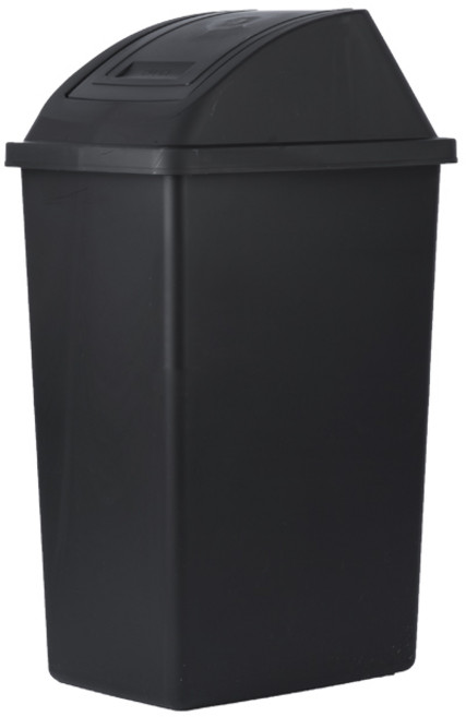 온더바이 종량제 100리터 쓰레기통 업소용 카페 대용량 대형 휴지통, 휴지통 검정색, 1개