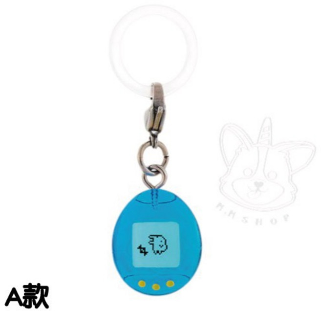 BANDAI 塔麻可吉造型吊飾 轉蛋 扭蛋 電子雞 公仔 模型, 1個, A款/藍色電子雞2A020