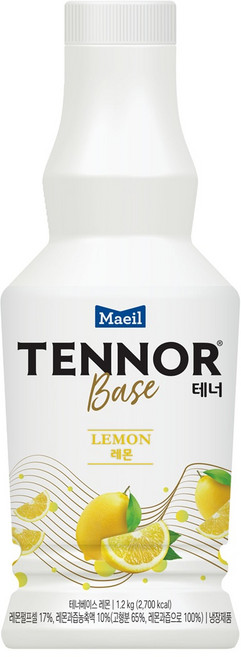 매일유업 테너베이스 농축액 레몬, 1.2L, 2개
